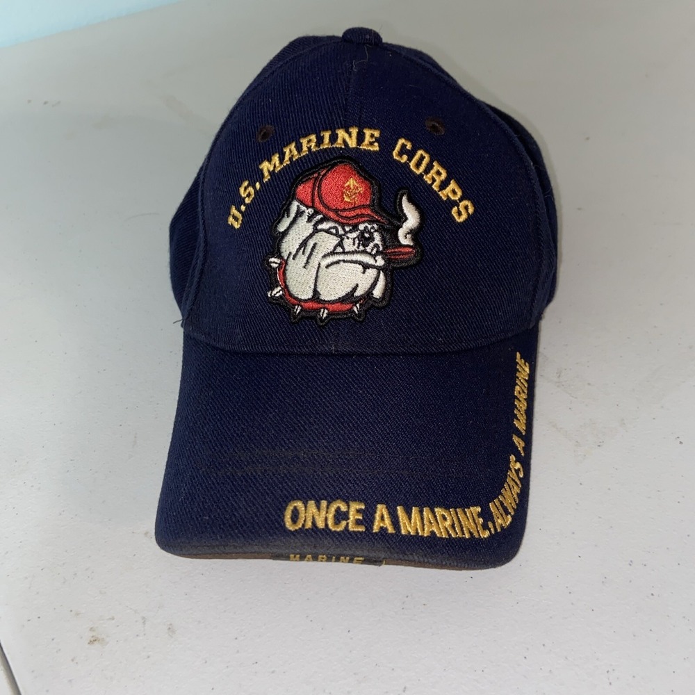 Marine Bulldog Hat Cap One Size Once A Marine Always A Marine